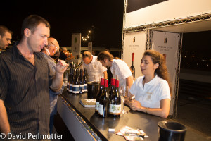 Tasting Recanati Winery wines at the 2014 Jerusalem Wine Festival